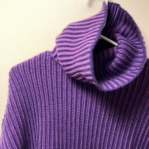 Gorgeous BNWT Naadam Turtleneck Tunic Sweater High Low Wool Cashmere